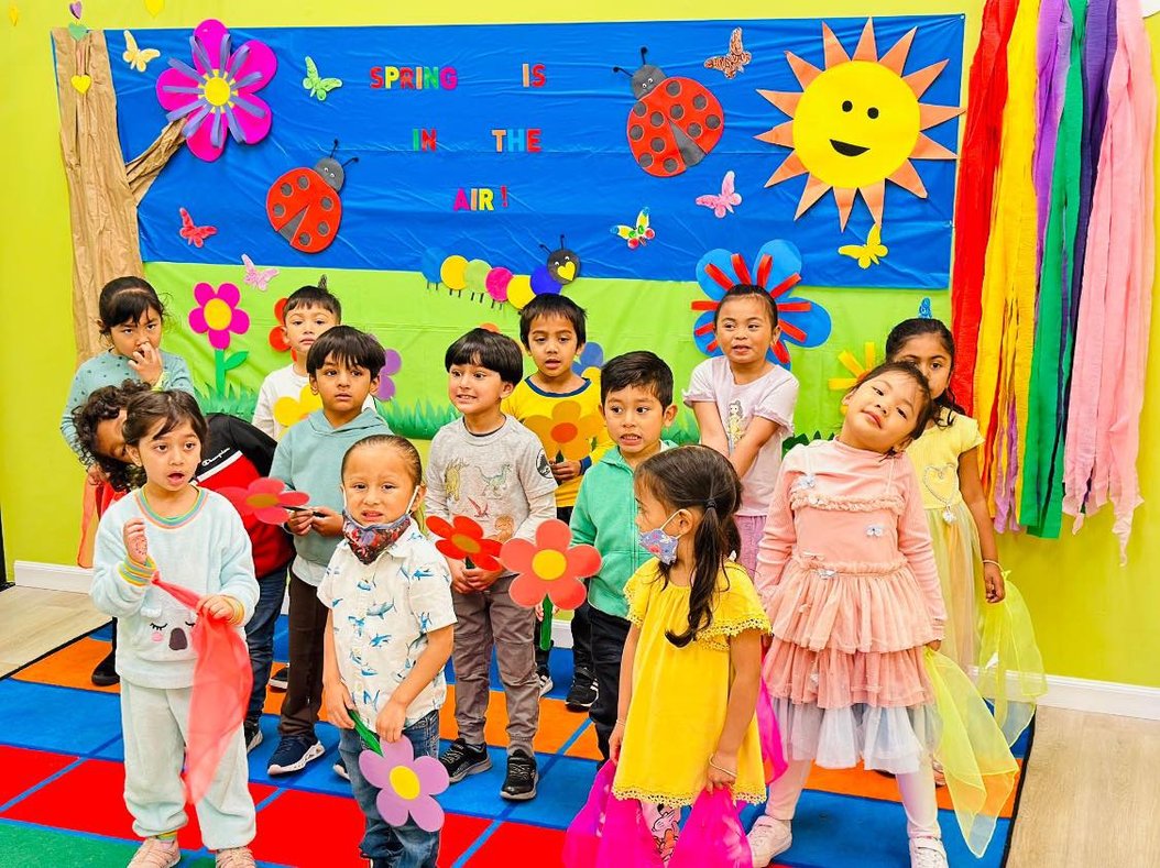 Children engaging in a hands-on Montessori project, promoting creativity and kindergarten readiness.
